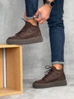 Muške čizme od prave kože sa debelim đonom - Slika 12