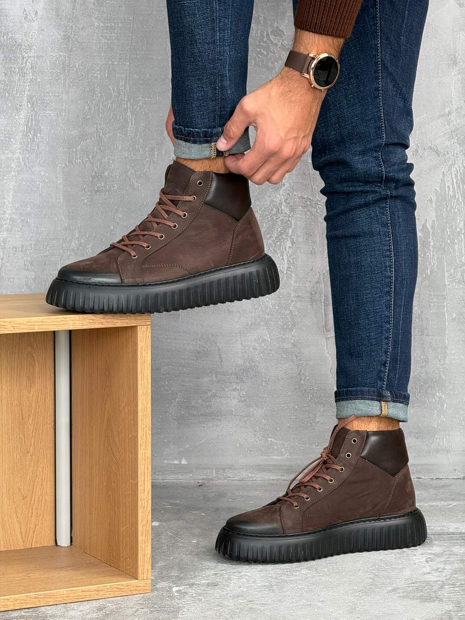 IMG_4120 Muške kožne čizme DST9618 - Slika 9