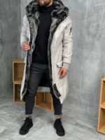 Muška zimska jakna sa krznom OPJ 3701 - Slika 4