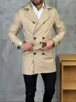 Muški mantil slim fit za posao i svečane prilike - Slika 23