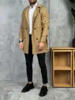 Muški mantil slim fit za posao i svečane prilike - Slika 20