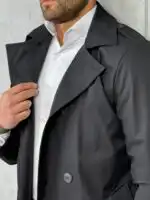 Muški mantil slim fit za posao i svečane prilike - Slika 17