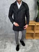 Muški mantil slim fit za posao i svečane prilike - Slika 25