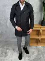 Muški mantil slim fit za posao i svečane prilike - Slika 25