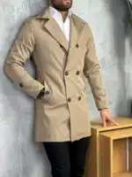 Muški mantil slim fit za posao i svečane prilike - Slika 16