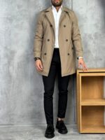 Muški mantil slim fit za posao i svečane prilike - Slika 6