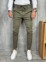 Elegantne zimske pantalone sa vezivanjem u struku PZR3088 - Slika 5