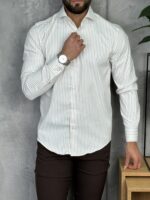 Elegantna kosulja na pruge PZR2277 - Slika 14