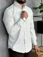 Elegantna kosulja na pruge PZR2277 - Slika 6