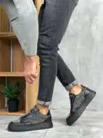 Muške patike od prirodne kože i debelim đonom - Slika 26