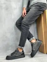 Muške patike od prirodne kože i debelim đonom - Slika 22