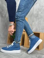 Muške kožne čizme sa krznom - Slika 8