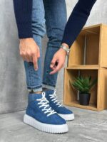 Muške kožne čizme sa krznom - Slika 6