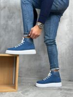 Muške kožne čizme sa krznom - Slika 15