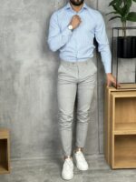 Elegantna kosulja na pruge PZR2277 - Slika 8