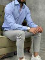 Elegantna jednobojna košulja PZR2200 - Slika 6