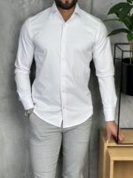 Elegantna jednobojna košulja PZR2200 - Slika 5