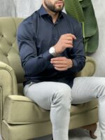 Elegantna jednobojna košulja PZR2200 - Slika 4