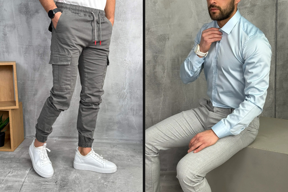 Merenje veličine odeće za muškarce