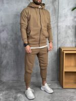 Muške komplet trenerke sa rajsferšlusom premium pamuk