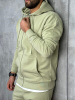 Muške komplet trenerke sa rajsferšlusom premium pamuk - Slika 8