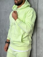 Muške komplet trenerke sa rajsferšlusom premium pamuk - Slika 11