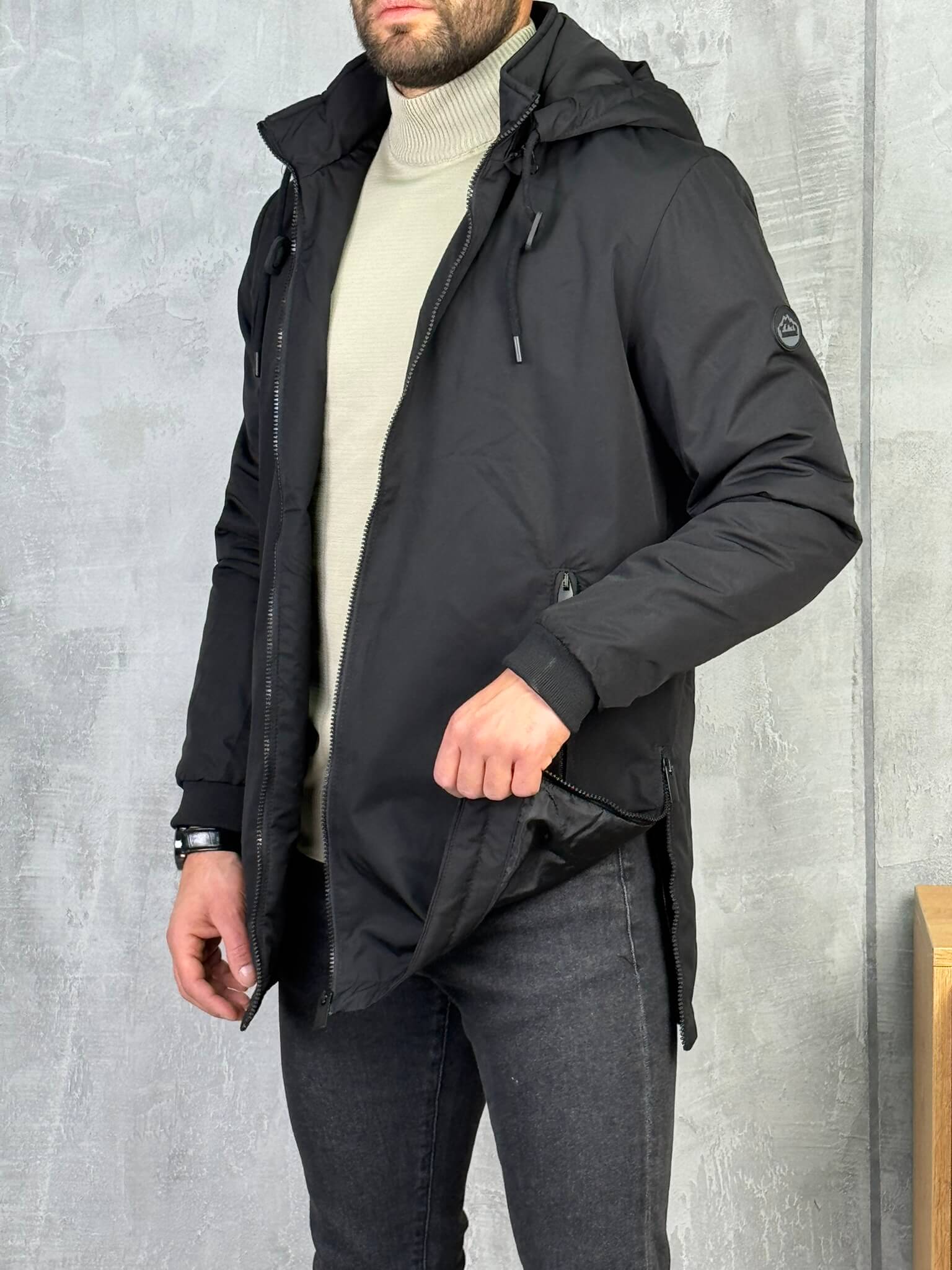 muska zimska jakna crna PZR3619 9