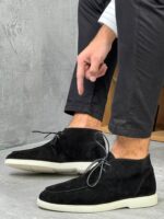 Muške poluduboke cipele od brušene kože – casual model - Slika 8