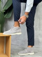 Muške poluduboke cipele od brušene kože – casual model - Slika 17