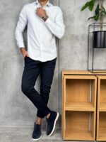 Muške poluduboke cipele od brušene kože – casual model - Slika 11