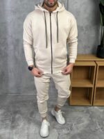 Muške komplet trenerke sa rajsferšlusom-premium pamuk - Slika 15