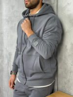 Muške komplet trenerke sa rajsferšlusom-premium pamuk - Slika 21