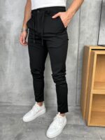 Muške elegatne zimske pantalone sa učkurom slim fit PZR3088 - Slika 4