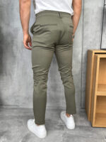 Muške elegatne zimske pantalone sa učkurom slim fit PZR3088 - Slika 9