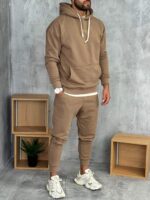 Muške komplet trenerke od premium pamuka sa kapuljačom - Slika 13