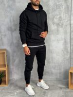 Muške komplet trenerke od premium pamuka sa kapuljačom - Slika 35