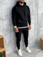 Muške komplet trenerke od premium pamuka sa kapuljačom - Slika 33