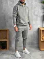 Muške komplet trenerke od premium pamuka sa kapuljačom - Slika 27