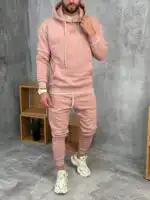 Muške komplet trenerke od premium pamuka sa kapuljačom - Slika 14