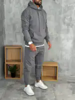 Muške komplet trenerke od premium pamuka sa kapuljačom - Slika 23