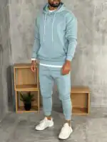 Muške komplet trenerke od premium pamuka sa kapuljačom - Slika 33