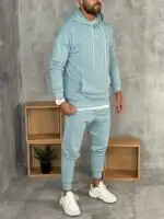 Muške komplet trenerke od premium pamuka sa kapuljačom - Slika 18