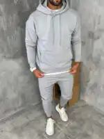 Muške komplet trenerke od premium pamuka sa kapuljačom - Slika 31