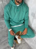 Muške komplet trenerke od premium pamuka sa kapuljačom - Slika 27