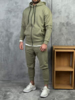 Muške komplet trenerke sa rajsferšlusom-premium pamuk - Slika 25