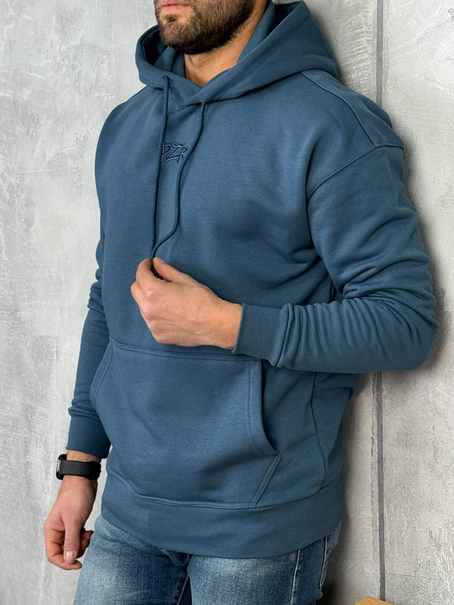 muski duks sa kapuljacom teget pzr6353 4