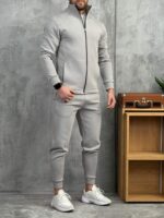 Muška slim fit trenerka sa rajsferšlusom – premium PZR FLEXFORM - Slika 13