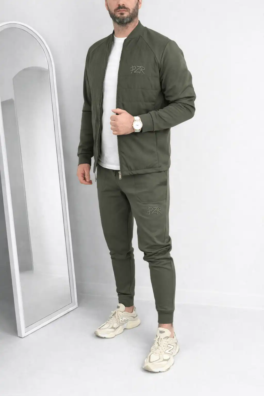 muska trenerka komplet pzr udobna i moderna maslinasta 6546