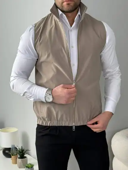 Muški prsluk HERITAGE – elegantan model sa rajsferšlusom