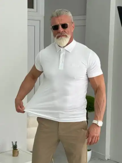 Muška Ice slim fit polo majica – hladna i premium udobna